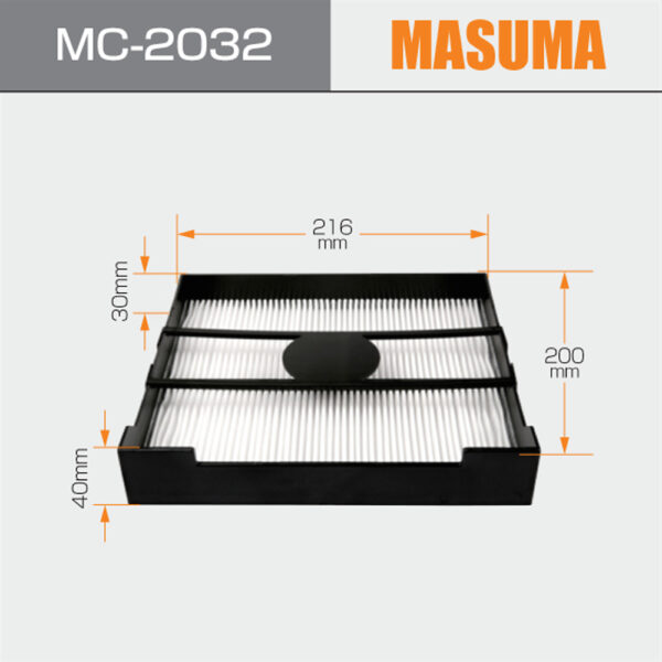 Masuma Subaru Cabin filter, MC-2032 (72880SA000) - Image 3