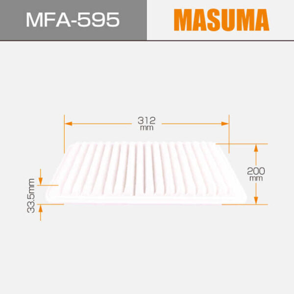 Masuma Air Filter, MFA-595 - Image 2