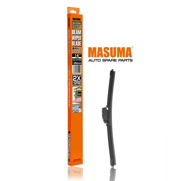 MASUMA 14 Inch Silicone 2x Longer Lasting Beam Wiper Blade - Image 2